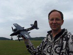 Vítěz letošního Openscale, Antonín Alfery s modelem Grumman F7F Tigercat (foto Koutný)