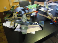 Část soutěžních modelů připravených ke statickému hodnocení